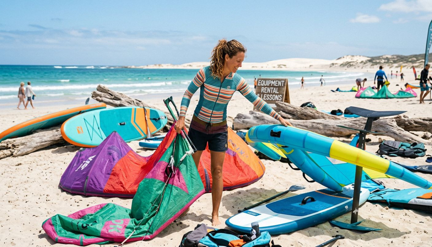 Wie wählt man die richtige Ausrüstung für Kitesurfen, SUP und Wingfoilen?